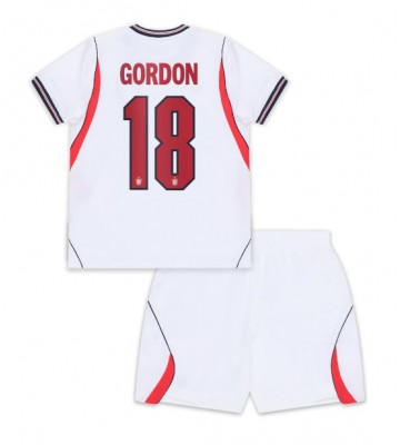 England Anthony Gordon #18 Hjemmebanetrøje Børn VM 2026 Kortærmet (+ Korte bukser)